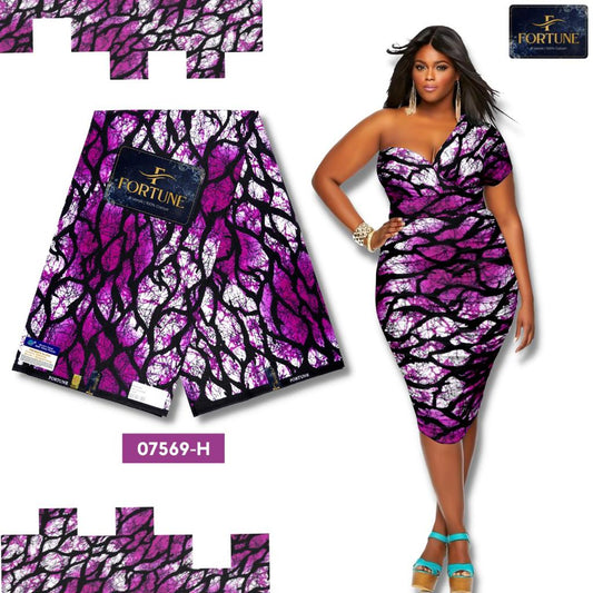 Midnight Safari Akara Print Fabric