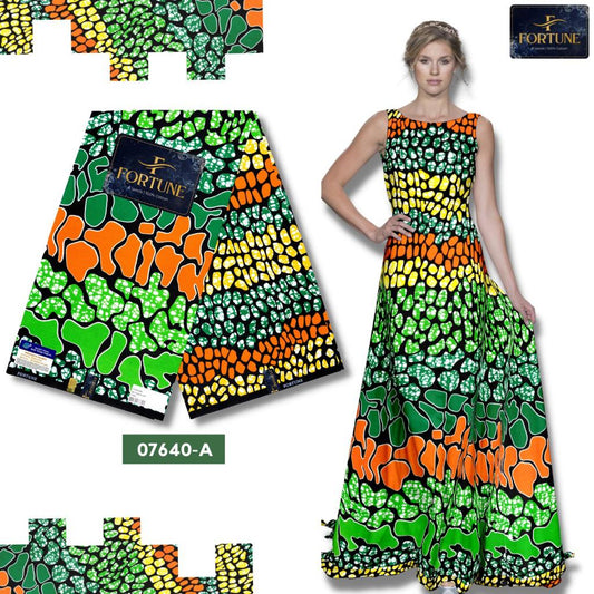 Bold Cheetah Fusion Ankara Fabric