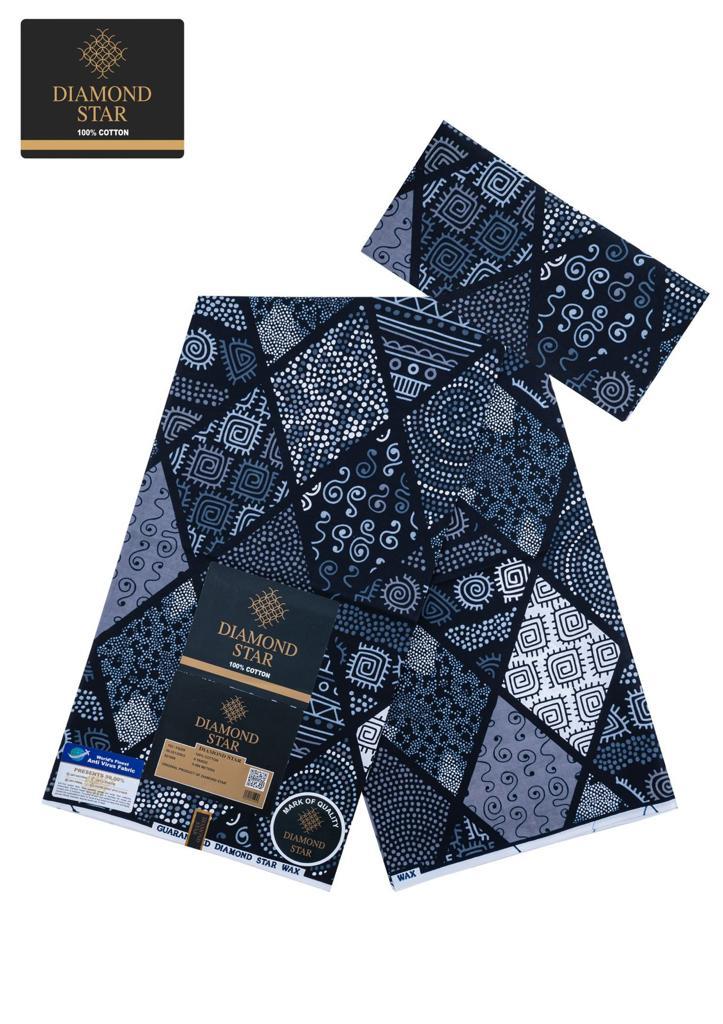 Midnight Mosaic Akara Print Cotton
