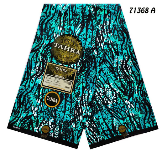 Azure Wave Ankara Fabric