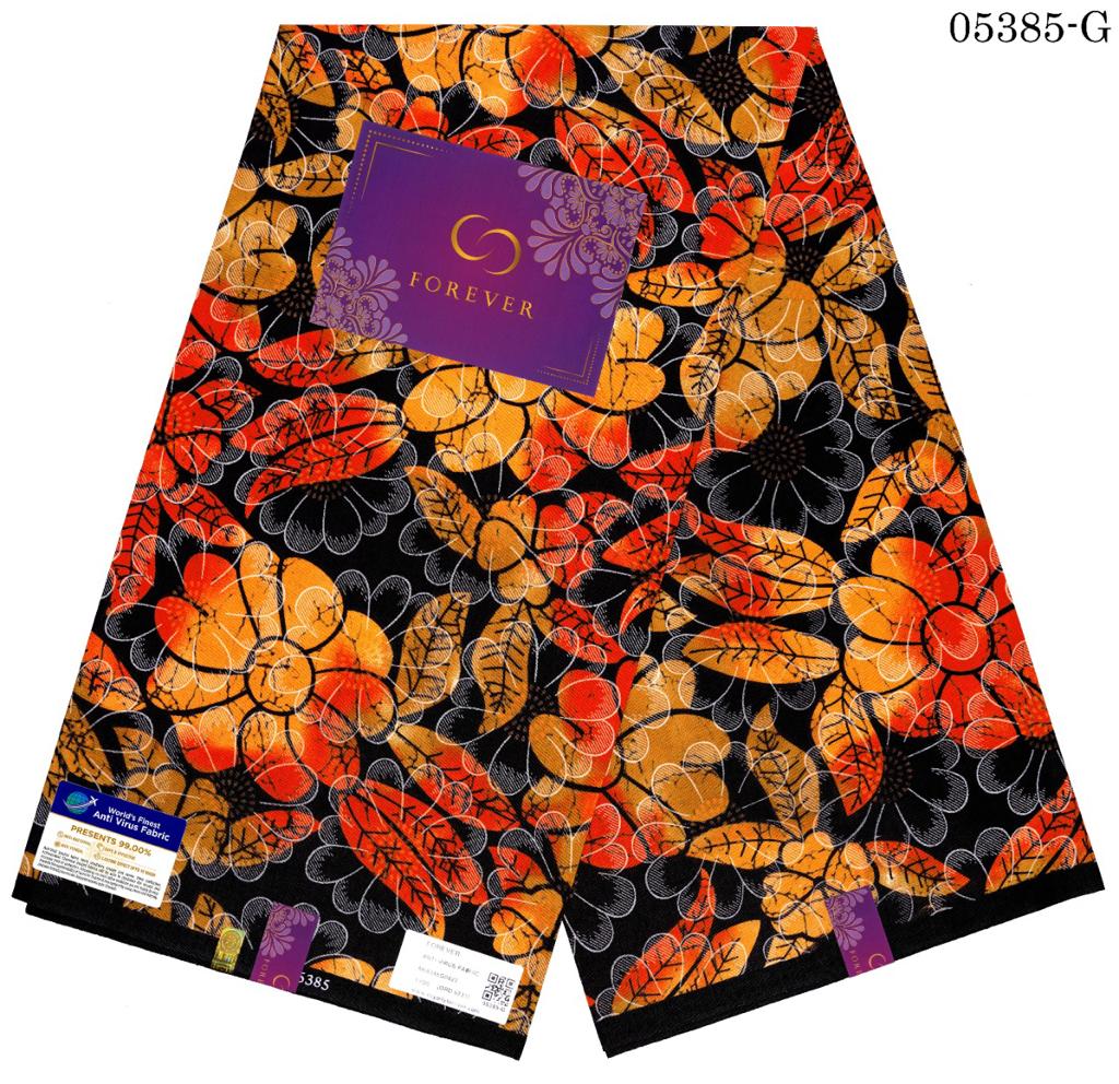 Sunset Blossom Ankara Fabric