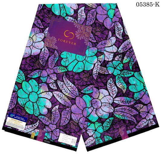 Midnight Glimmer Ankara Fabric