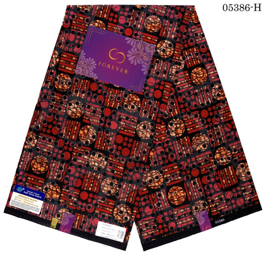 Geometric Sunset Ankara Fabric