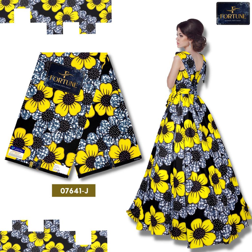 Radiant Blossom Ankara Fabric