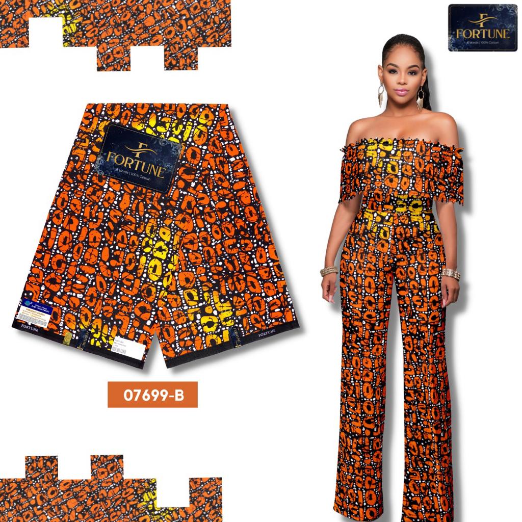 Sunset Radiance Ankara Fabric