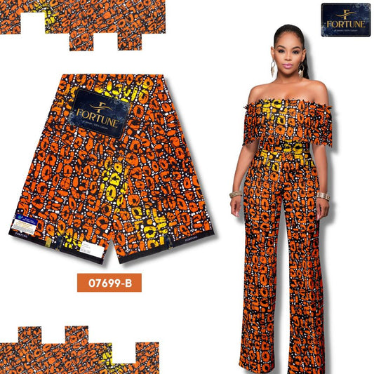 Sunset Radiance Ankara Fabric