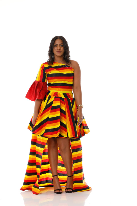 Layers of Africa Ankara two piece