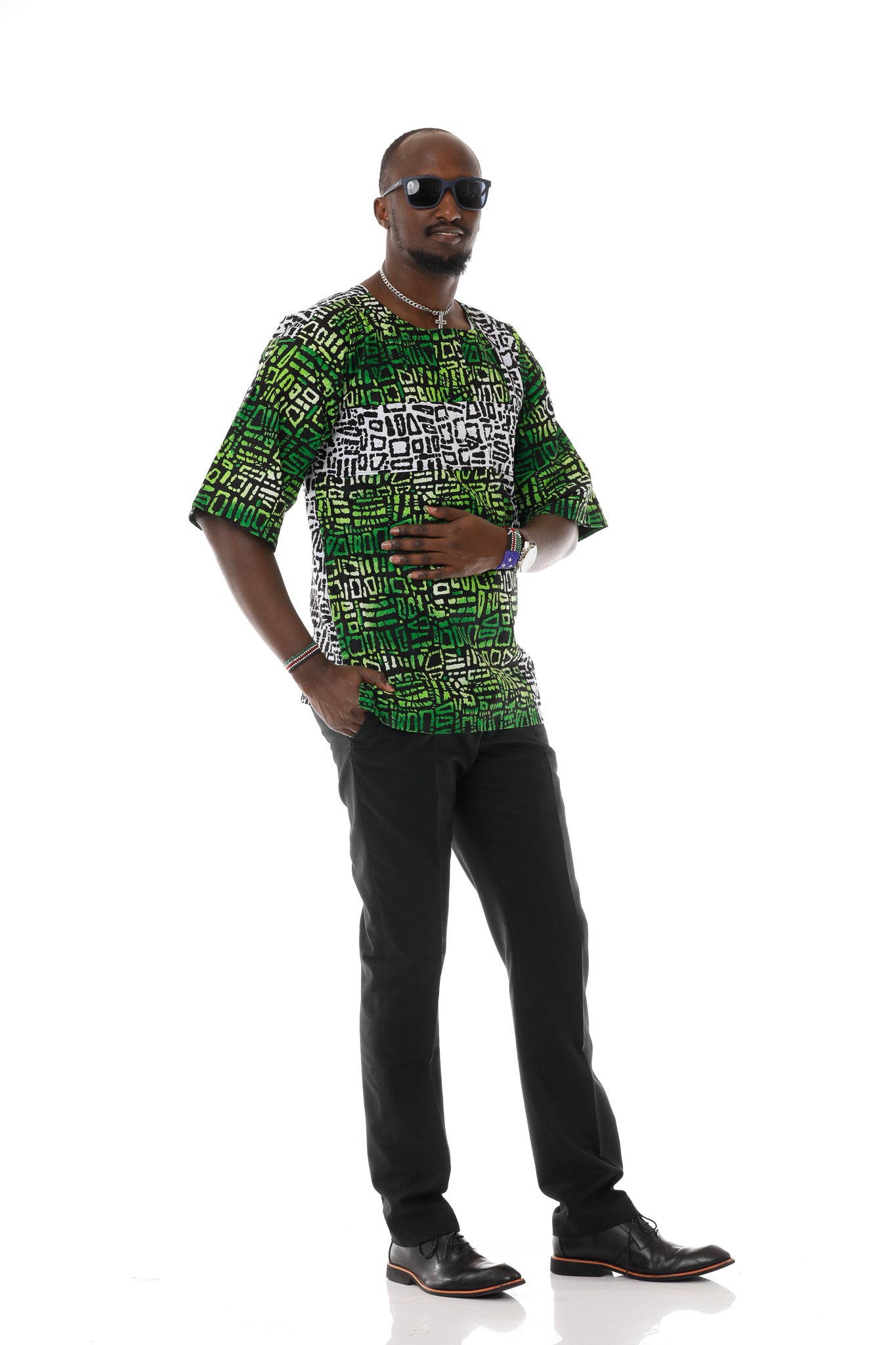 Forest Batik Print Native Shirt