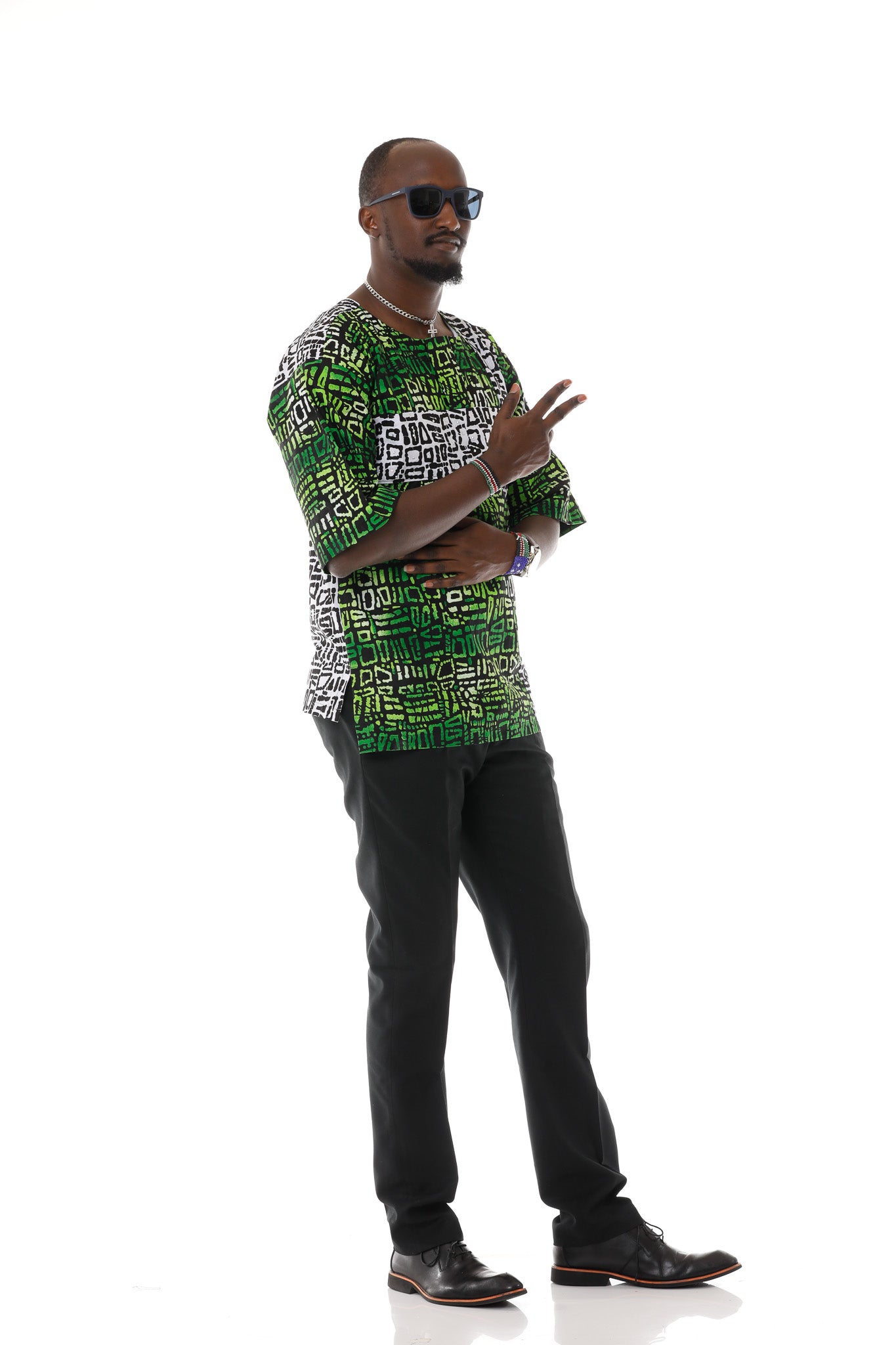 Forest Batik Print Native Shirt