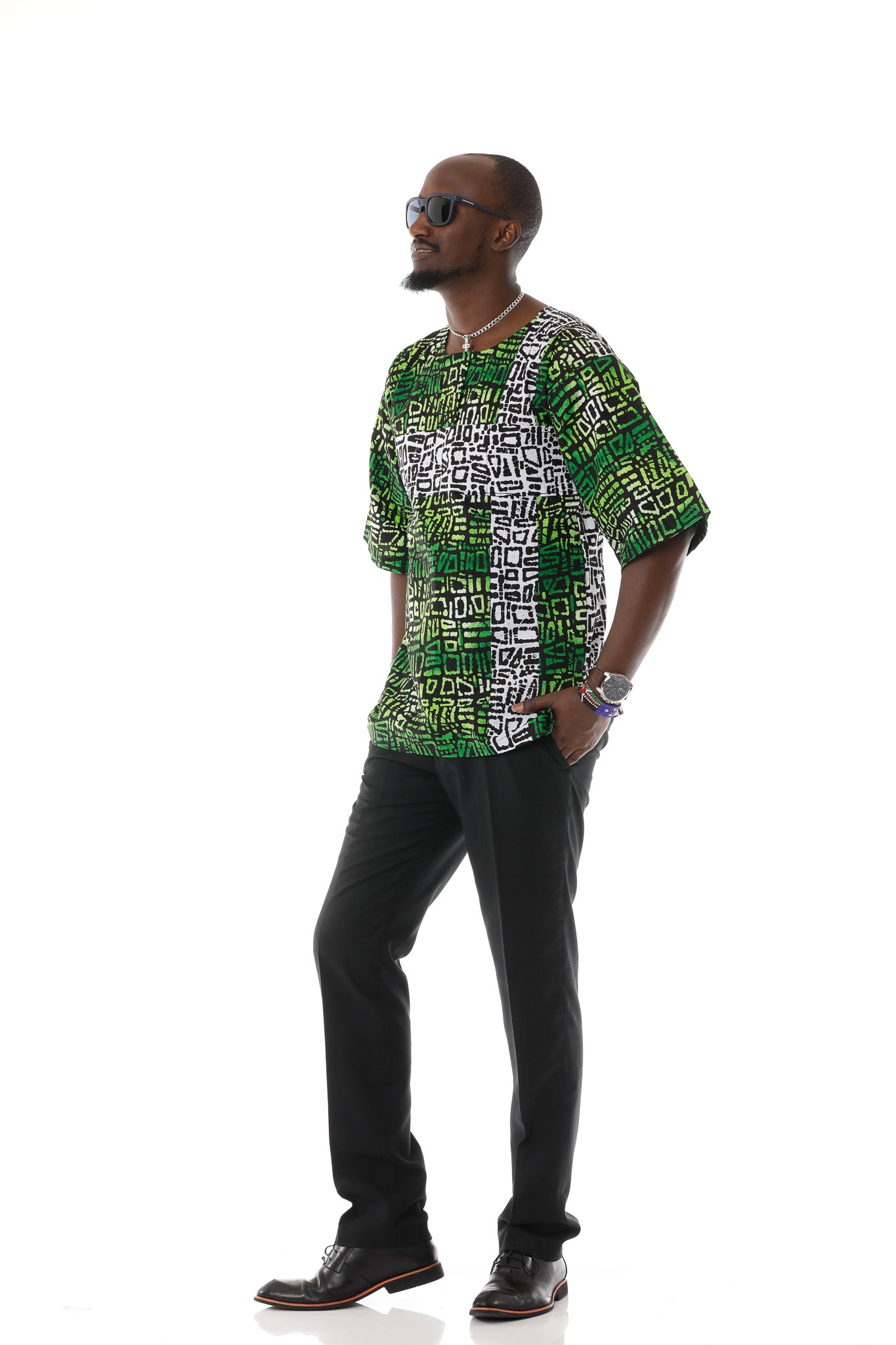 Forest Batik Print Native Shirt