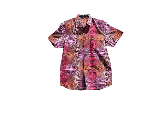 Geometric Ankara Shirt