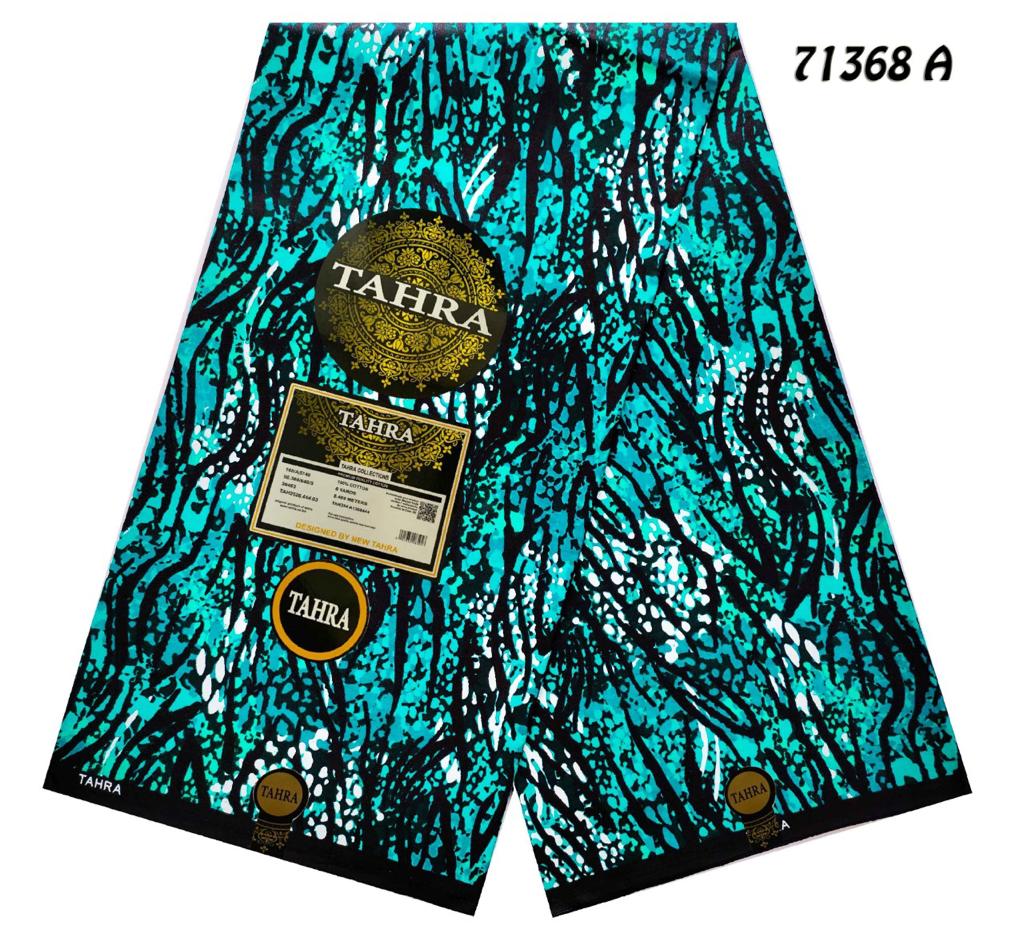 Azure Wave Ankara Fabric