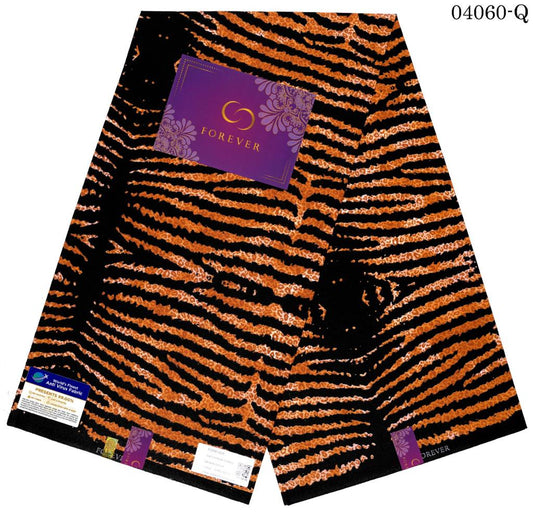Fiery Tiger Ankara Fabric