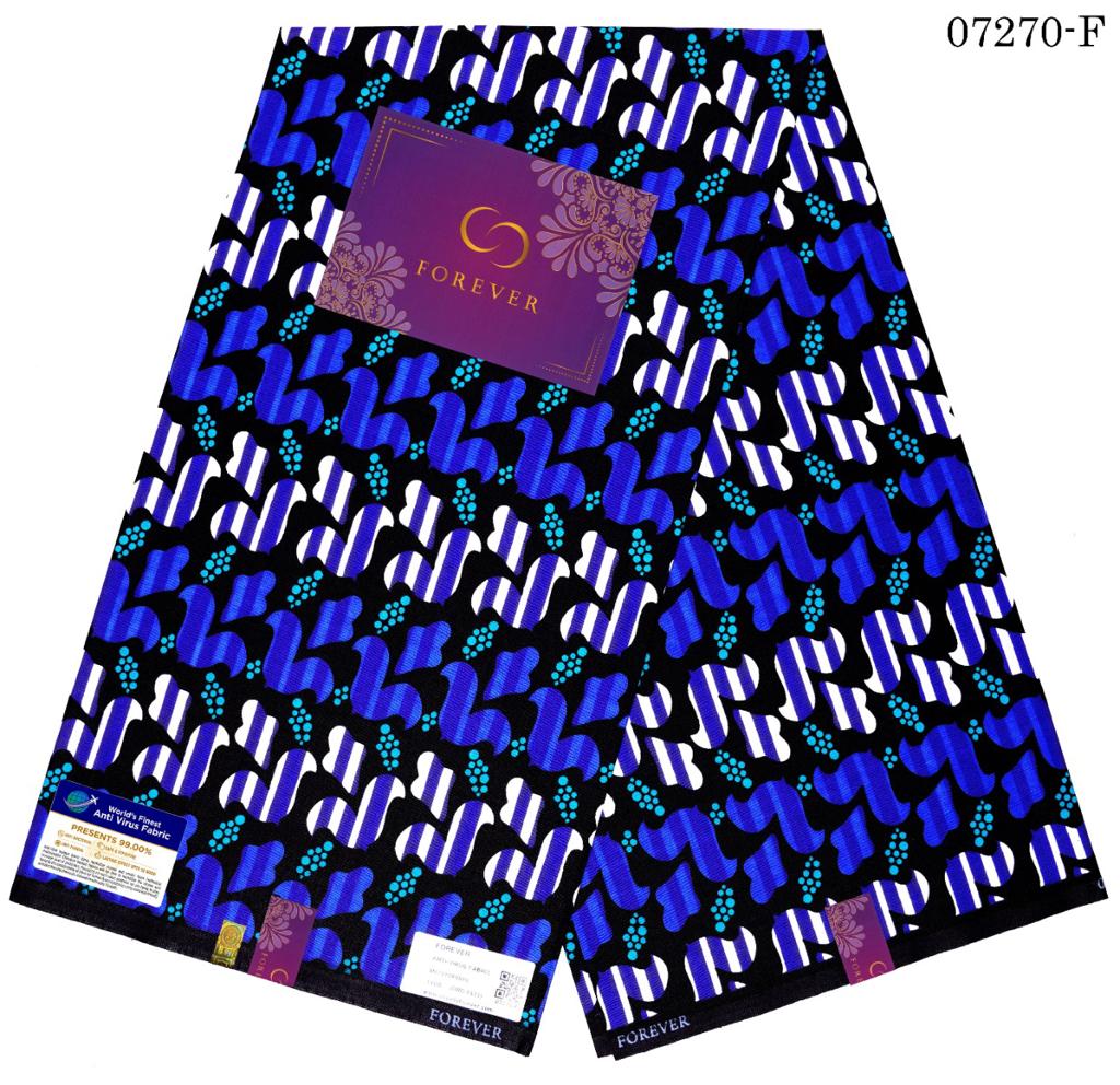 Midnight Bloom Ankara Fabric,