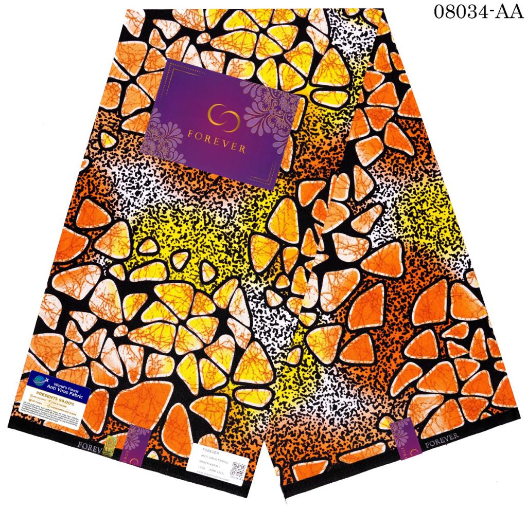 African Ember Ankara Fabric
