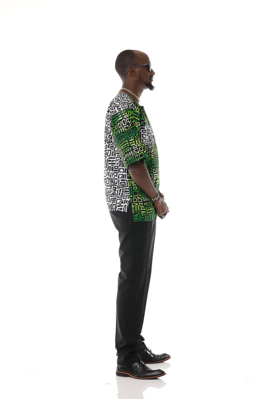 Forest Batik Print Native Shirt