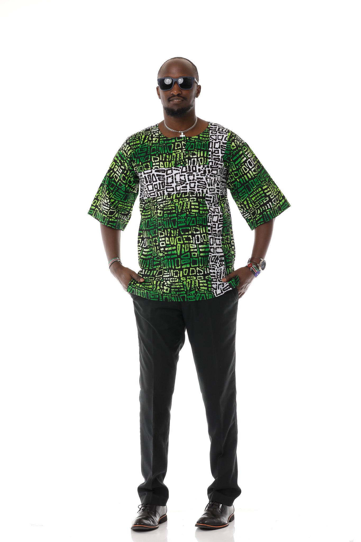 Forest Batik Print Native Shirt