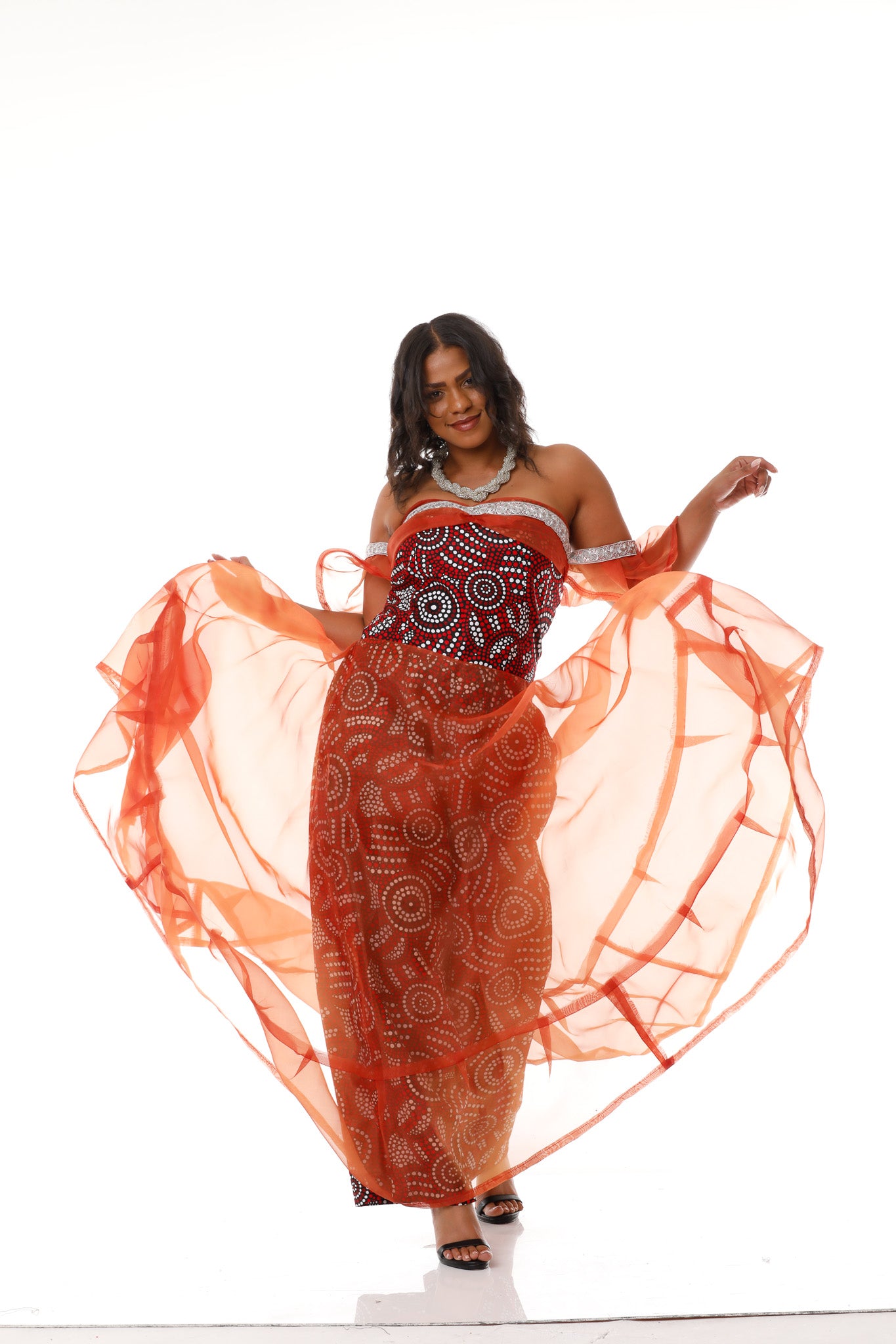Gemstone Splendor Ankara One-Piece Pant Dress