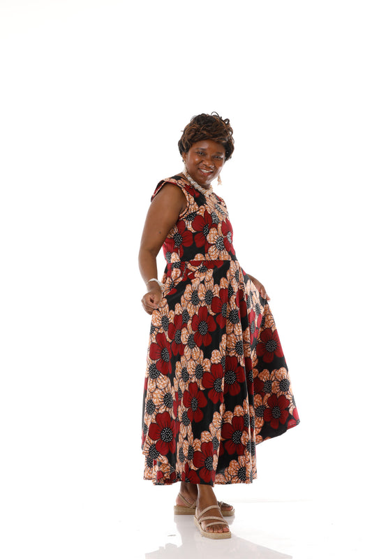 Elegance in Bloom A-Line Dress