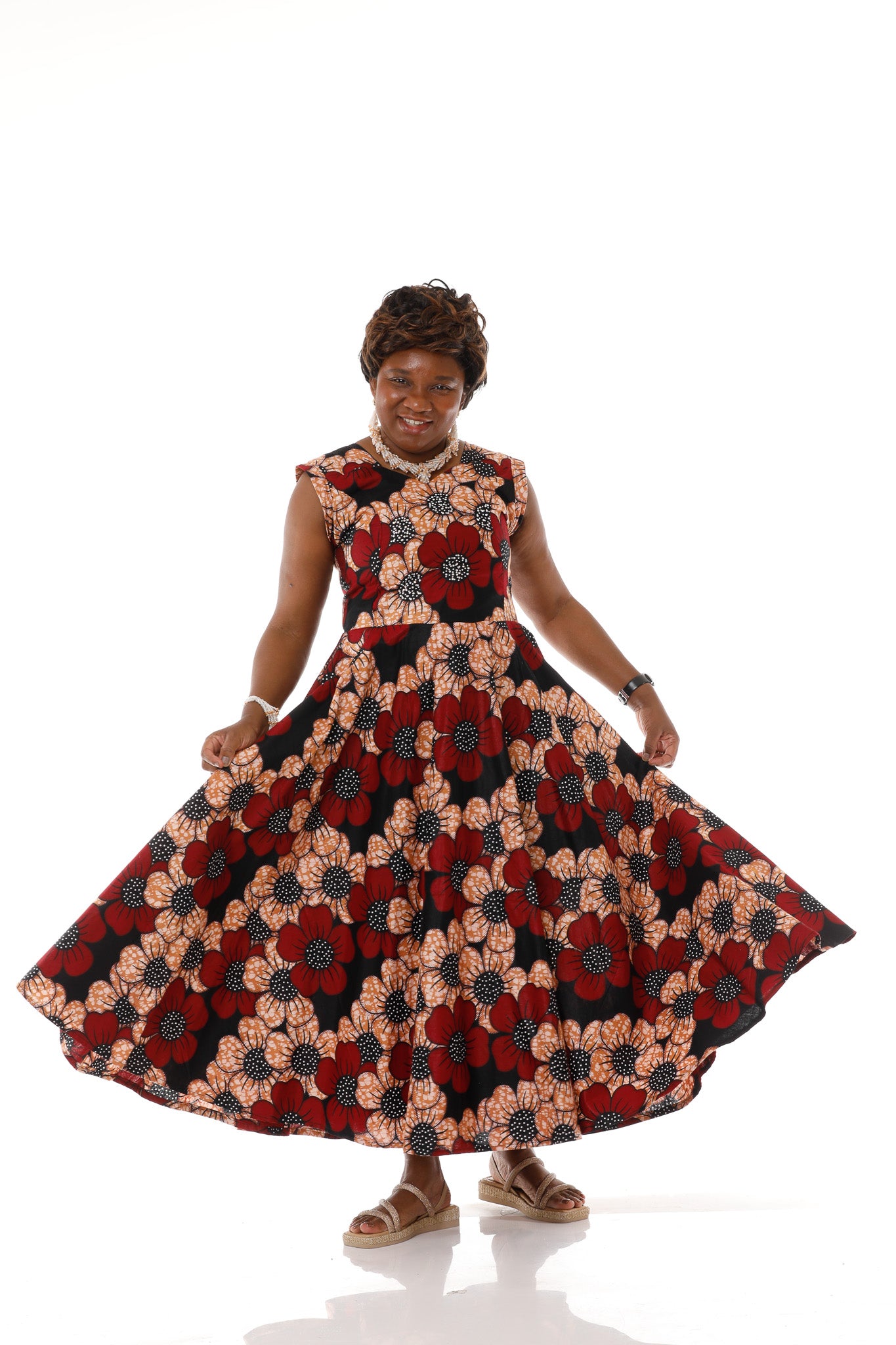 Elegance in Bloom A-Line Dress