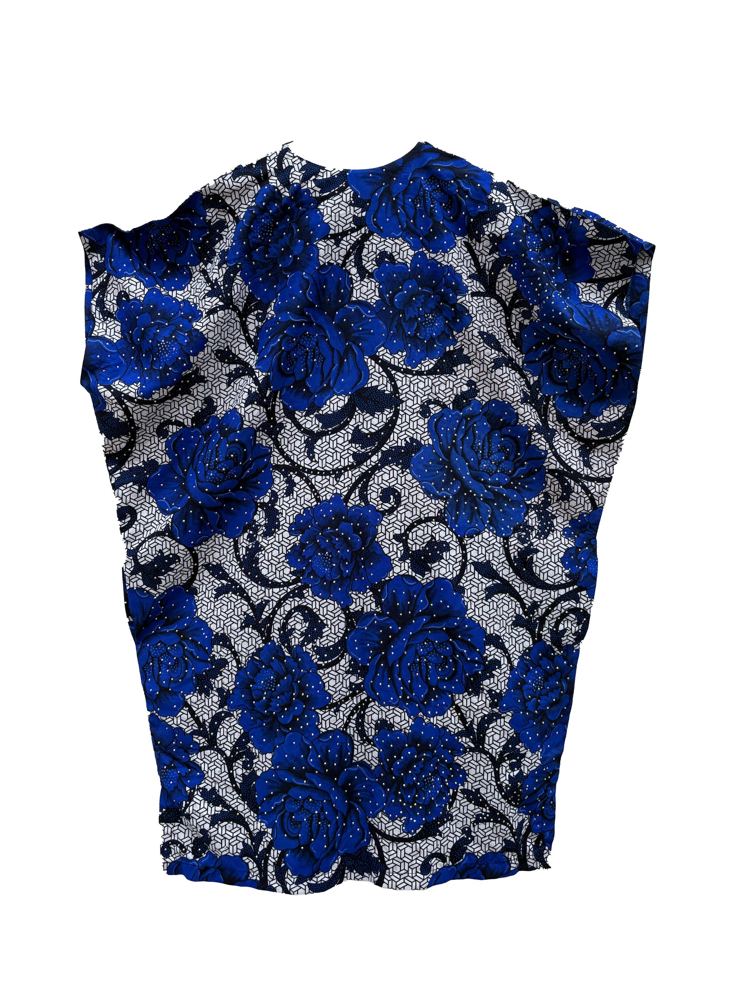 Ankara Floral Print Native Top