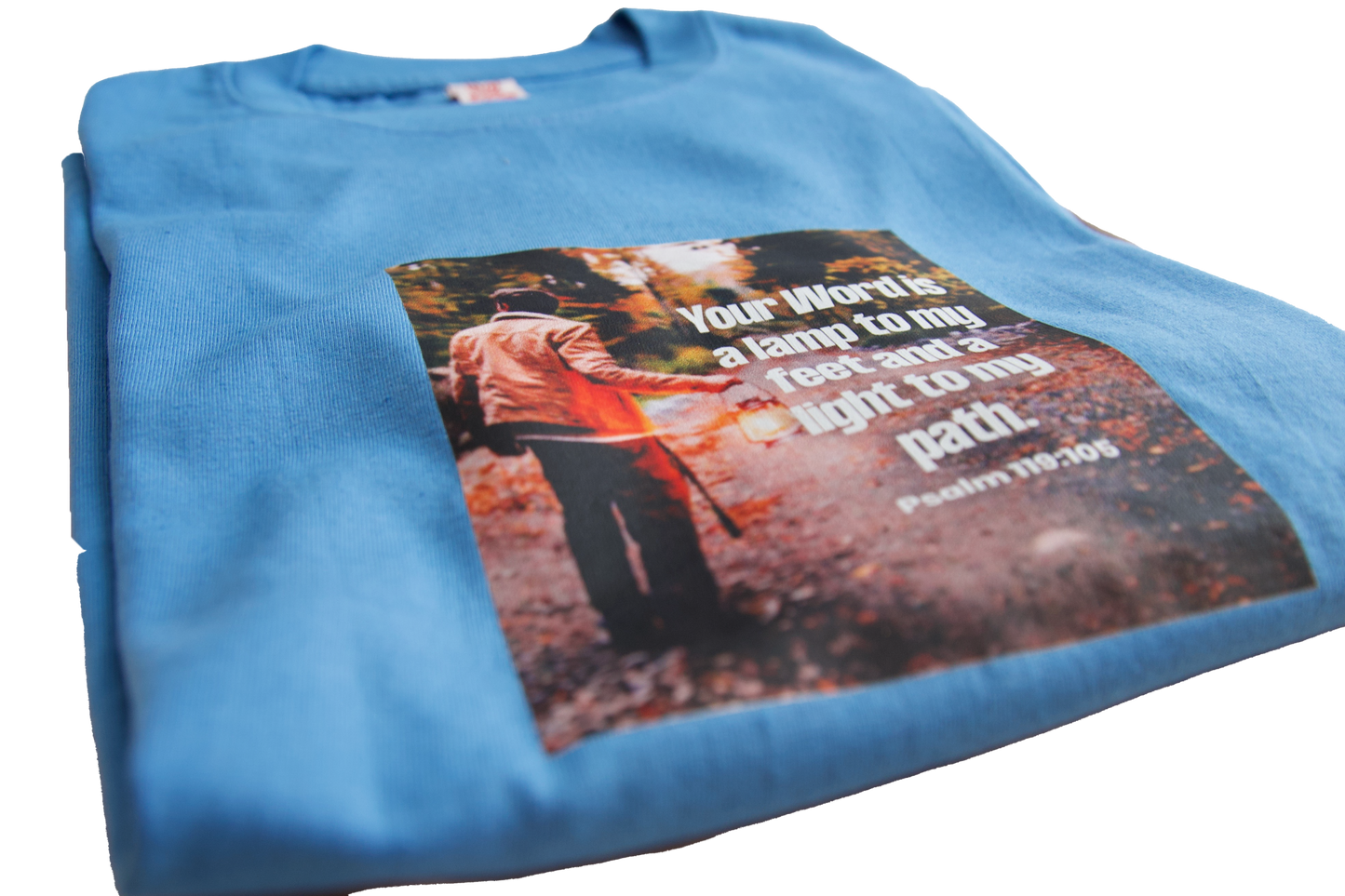 T-Shirt with short sleeve and Scripture with picture