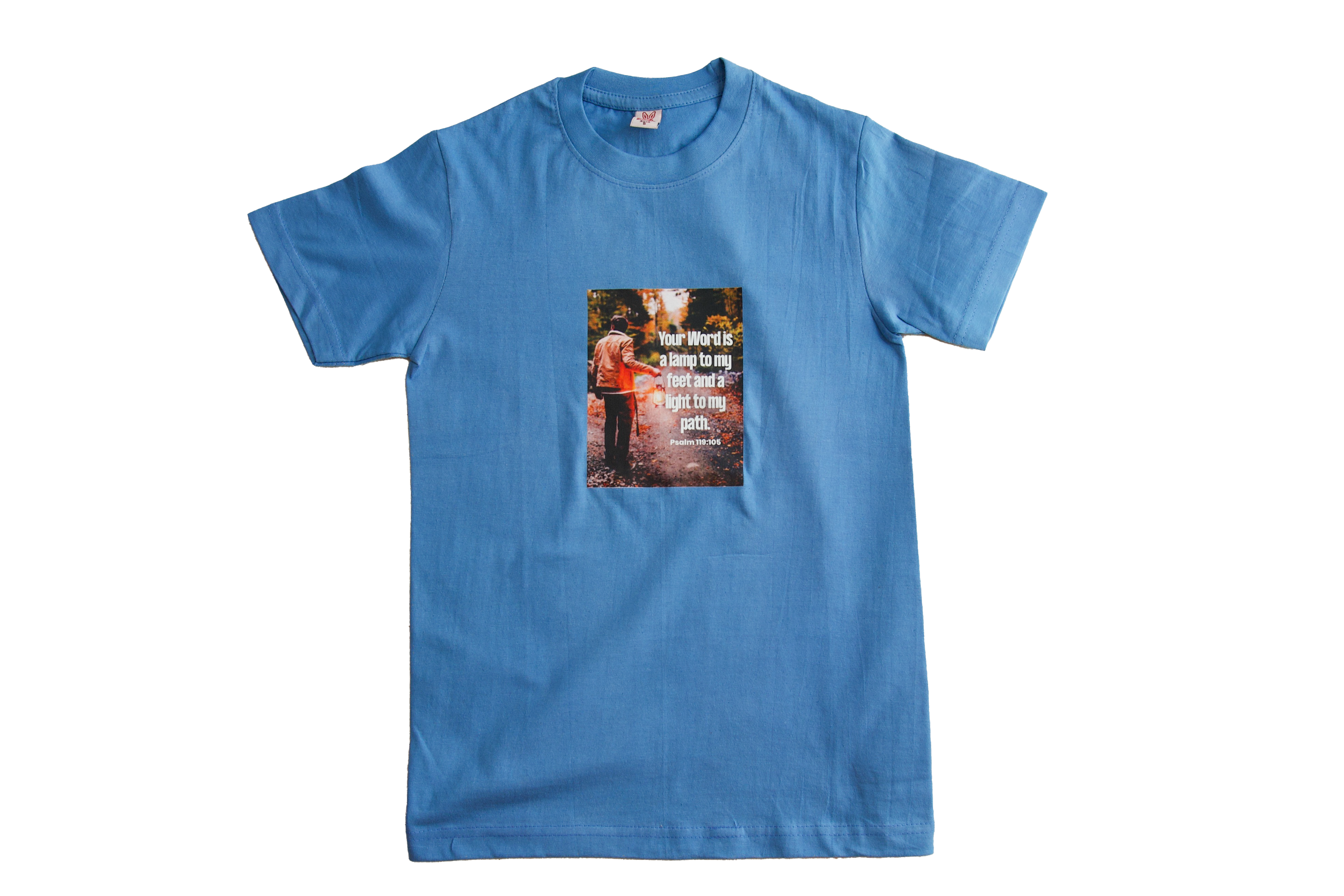 T-Shirt with short sleeve and Scripture with picture – DPeacock Creations