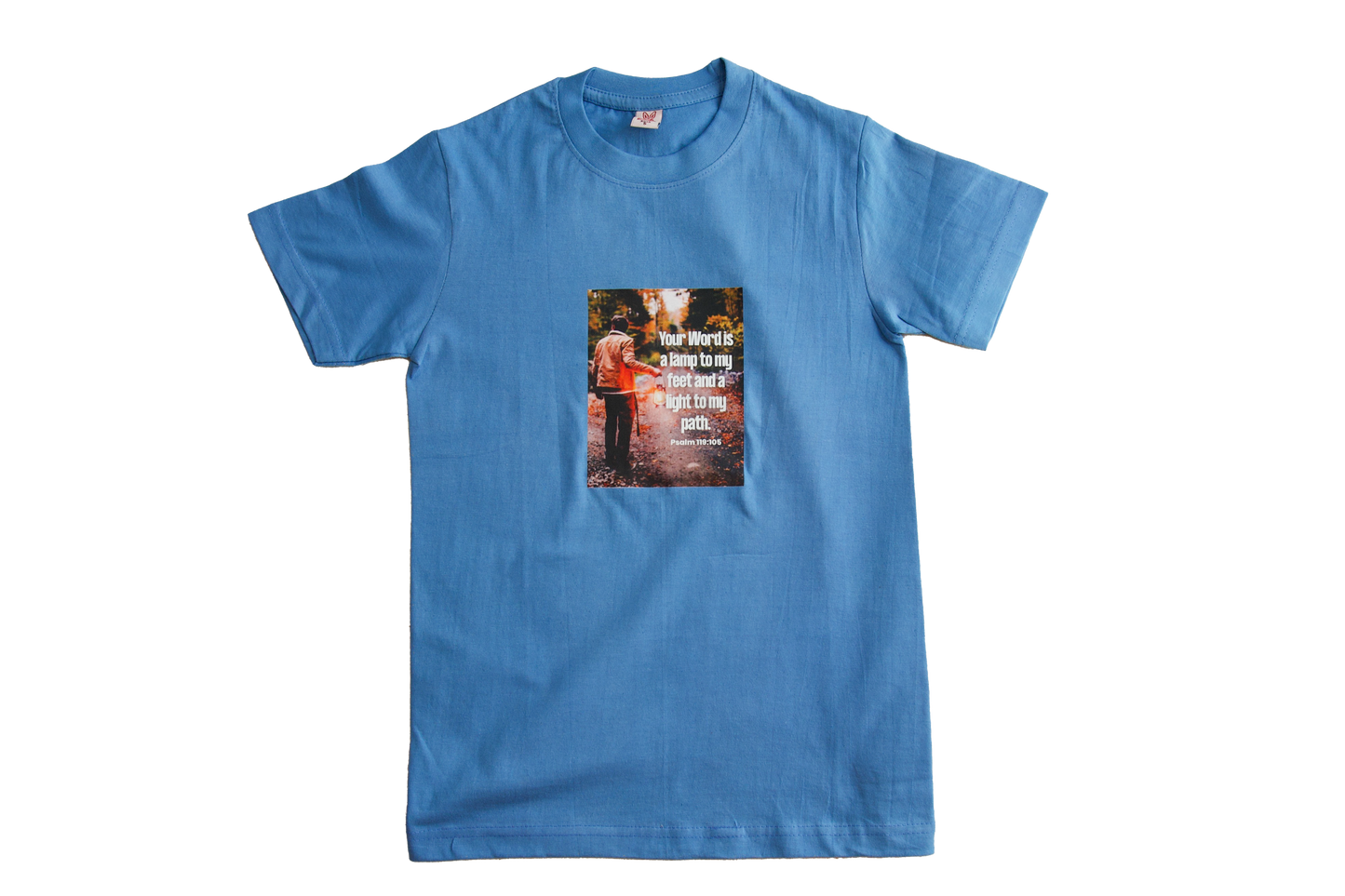 T-Shirt with short sleeve and Scripture with picture